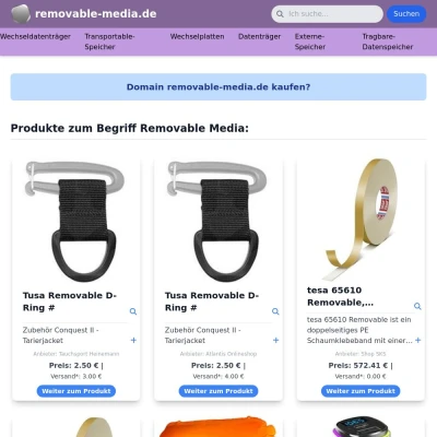 Screenshot removable-media.de