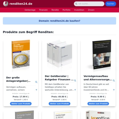 Screenshot renditen24.de