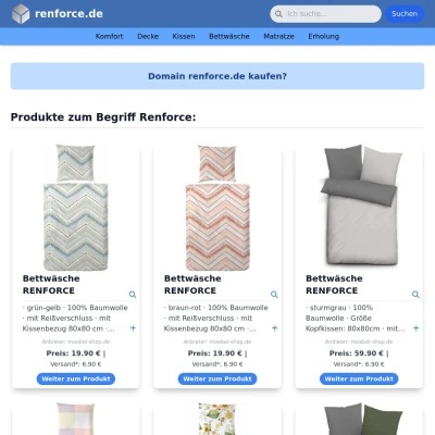 Screenshot renforce.de