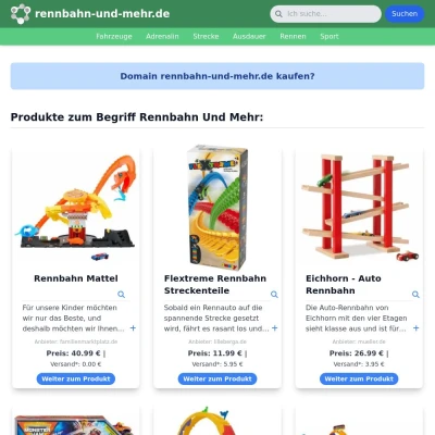 Screenshot rennbahn-und-mehr.de