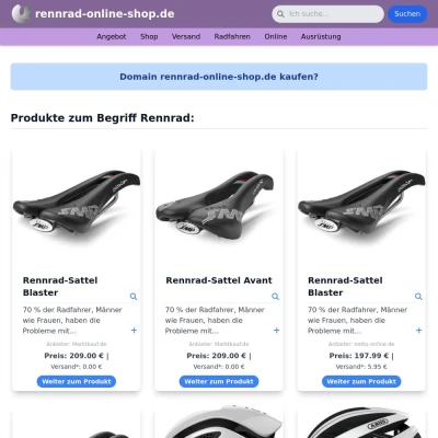 Screenshot rennrad-online-shop.de