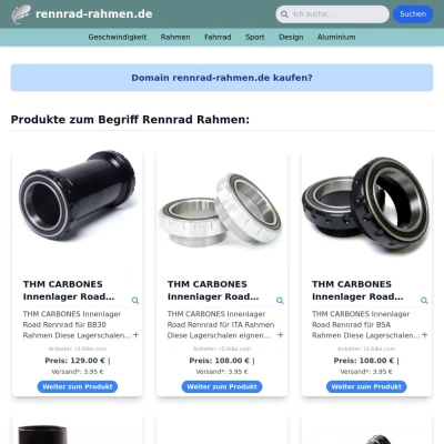 Screenshot rennrad-rahmen.de