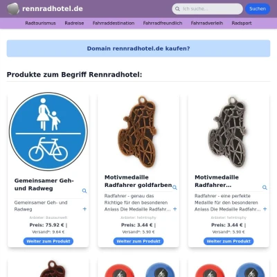 Screenshot rennradhotel.de