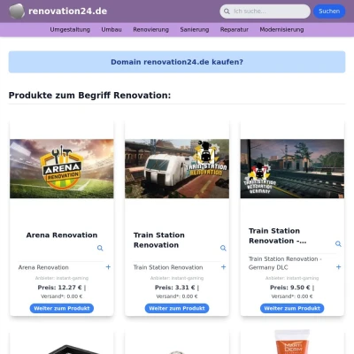 Screenshot renovation24.de