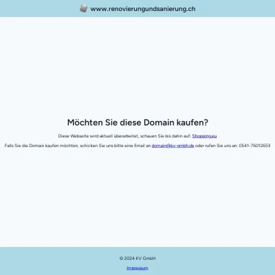 Screenshot renovierungundsanierung.ch