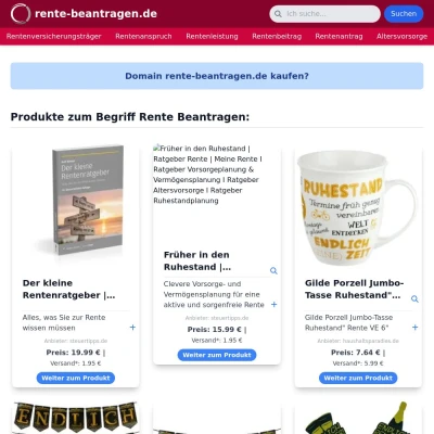 Screenshot rente-beantragen.de