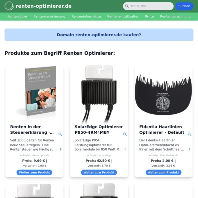 Screenshot renten-optimierer.de