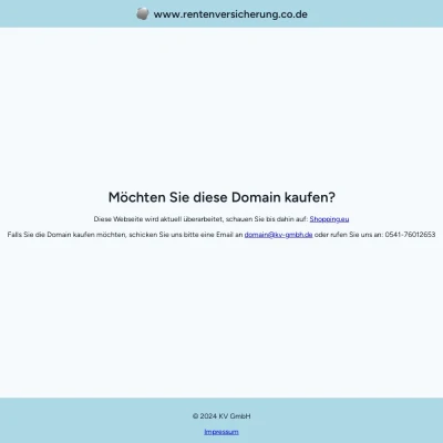 Screenshot rentenversicherung.co.de