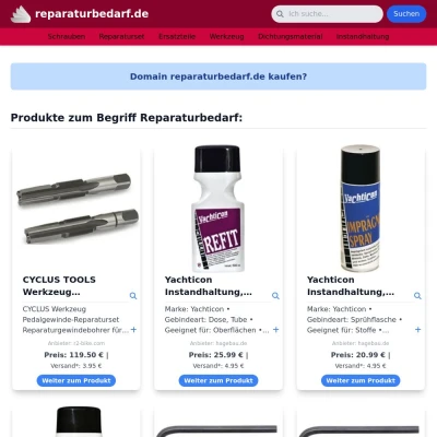 Screenshot reparaturbedarf.de