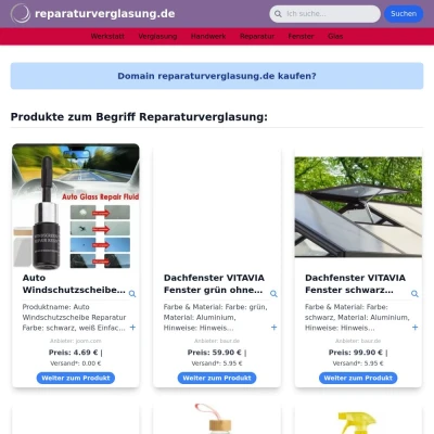 Screenshot reparaturverglasung.de