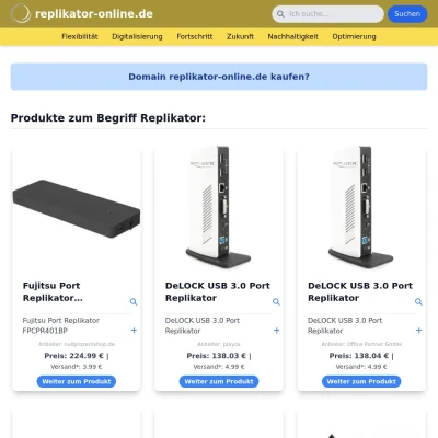 Screenshot replikator-online.de