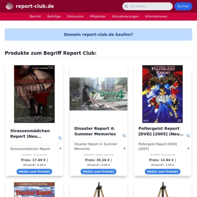 Screenshot report-club.de