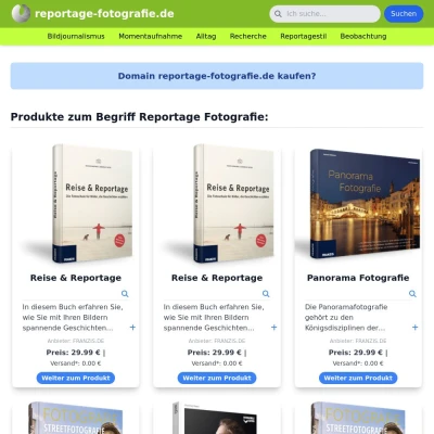 Screenshot reportage-fotografie.de