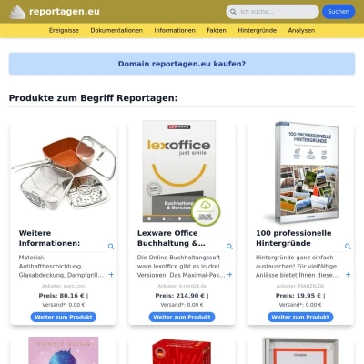 Screenshot reportagen.eu