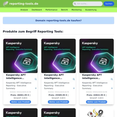 Screenshot reporting-tools.de