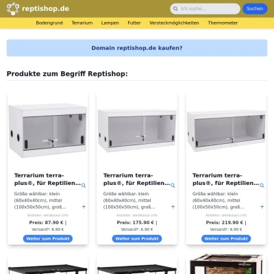 Screenshot reptishop.de