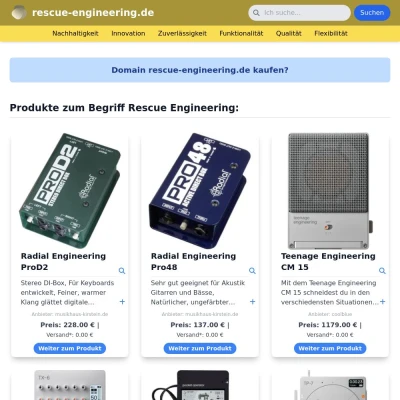 Screenshot rescue-engineering.de