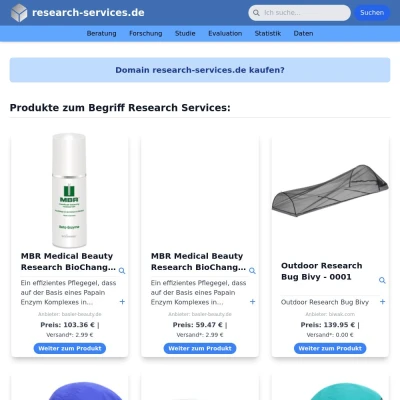 Screenshot research-services.de