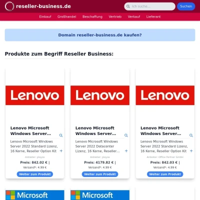 Screenshot reseller-business.de