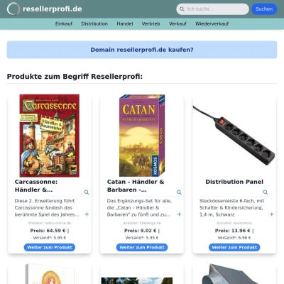 Screenshot resellerprofi.de
