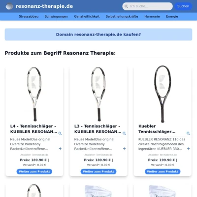 Screenshot resonanz-therapie.de