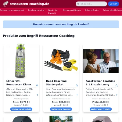 Screenshot ressourcen-coaching.de