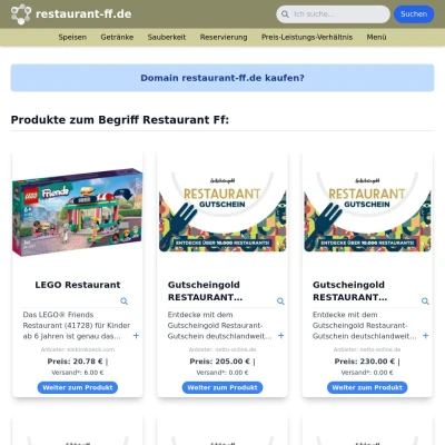 Screenshot restaurant-ff.de