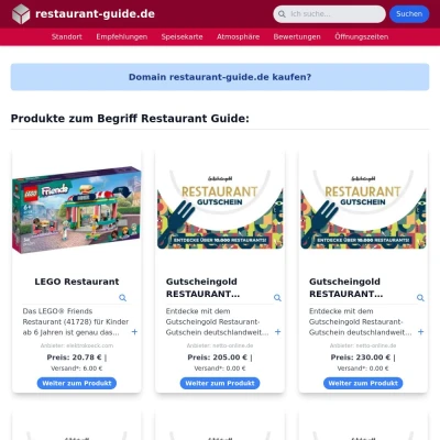 Screenshot restaurant-guide.de