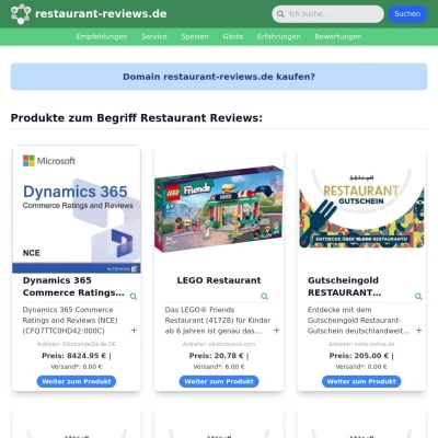 Screenshot restaurant-reviews.de