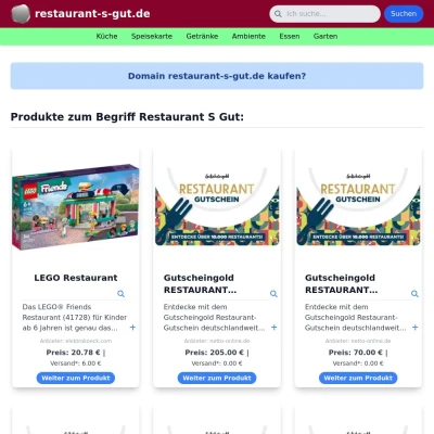 Screenshot restaurant-s-gut.de