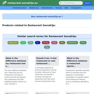 Screenshot restaurant-savudrija.eu