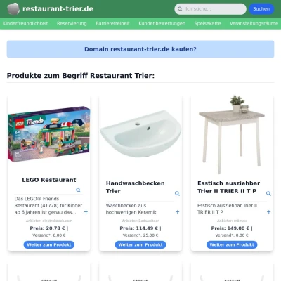 Screenshot restaurant-trier.de