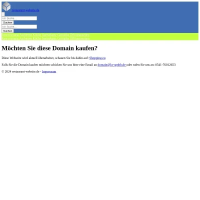 Screenshot restaurant-website.de