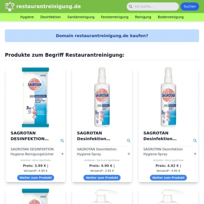 Screenshot restaurantreinigung.de