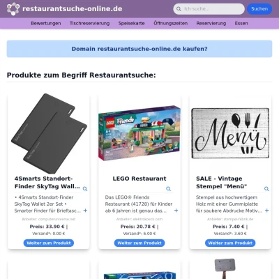 Screenshot restaurantsuche-online.de