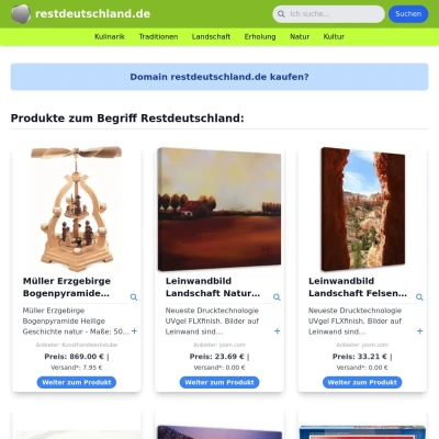 Screenshot restdeutschland.de