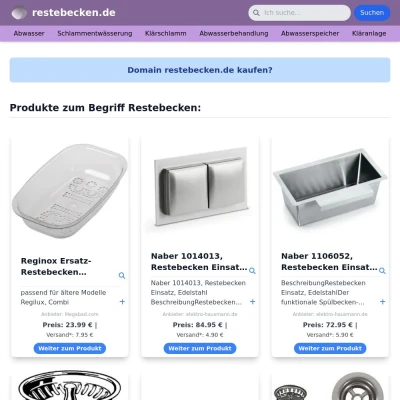 Screenshot restebecken.de