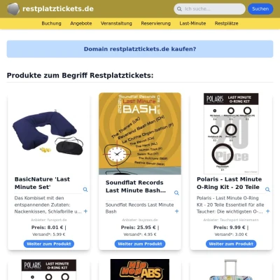 Screenshot restplatztickets.de