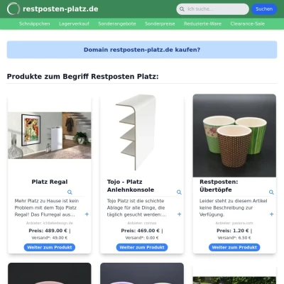 Screenshot restposten-platz.de