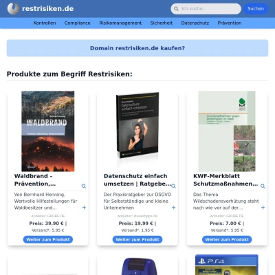 Screenshot restrisiken.de