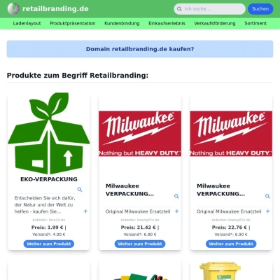 Screenshot retailbranding.de