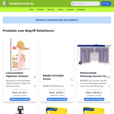 Screenshot retailstore24.de