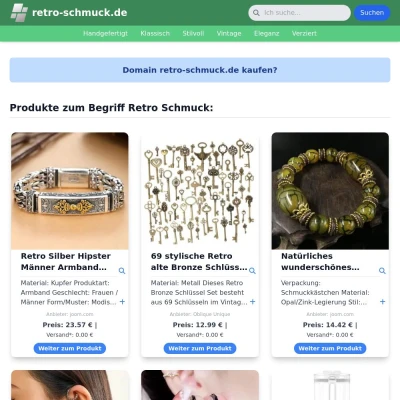 Screenshot retro-schmuck.de