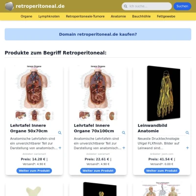 Screenshot retroperitoneal.de