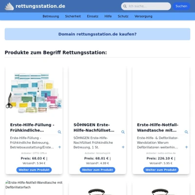 Screenshot rettungsstation.de