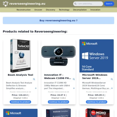 Screenshot reverseengineering.eu