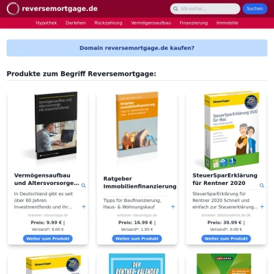 Screenshot reversemortgage.de