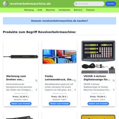 Screenshot revolverbohrmaschine.de