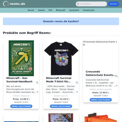 Screenshot rexmc.de