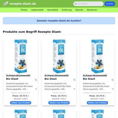 Screenshot rezepte-diaet.de